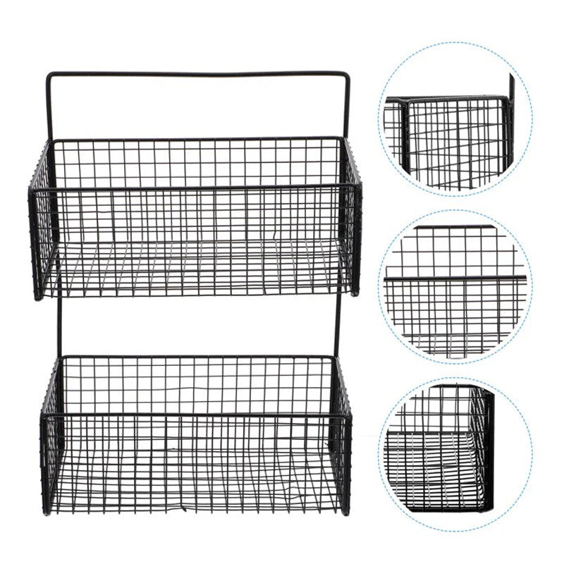 2-Layers Metal Wall Mounted Rack – Homazing
