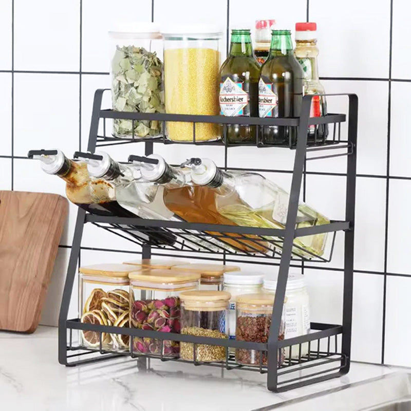 Kitchen Layered Rack 3 Layer Kitchen Storage Rack – Homazing