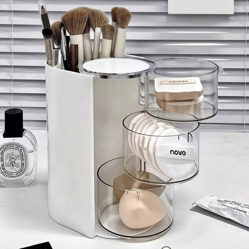 3 Layer Rotating Makeup Brush Holder - Homazing