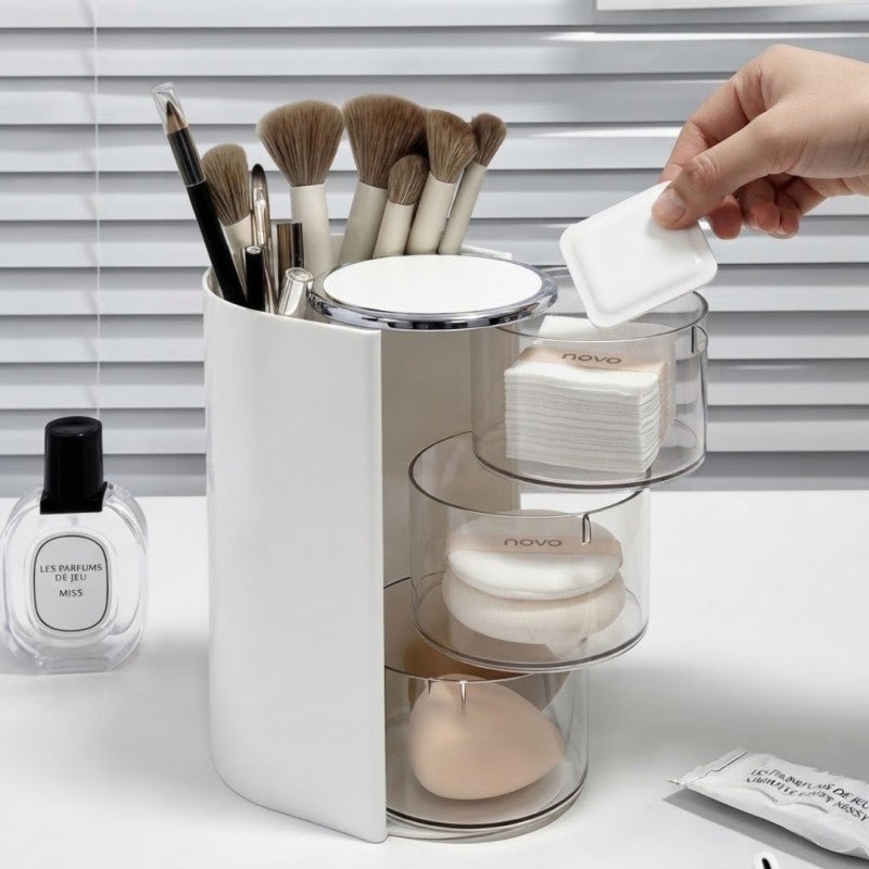3 Layer Rotating Makeup Brush Holder - Homazing