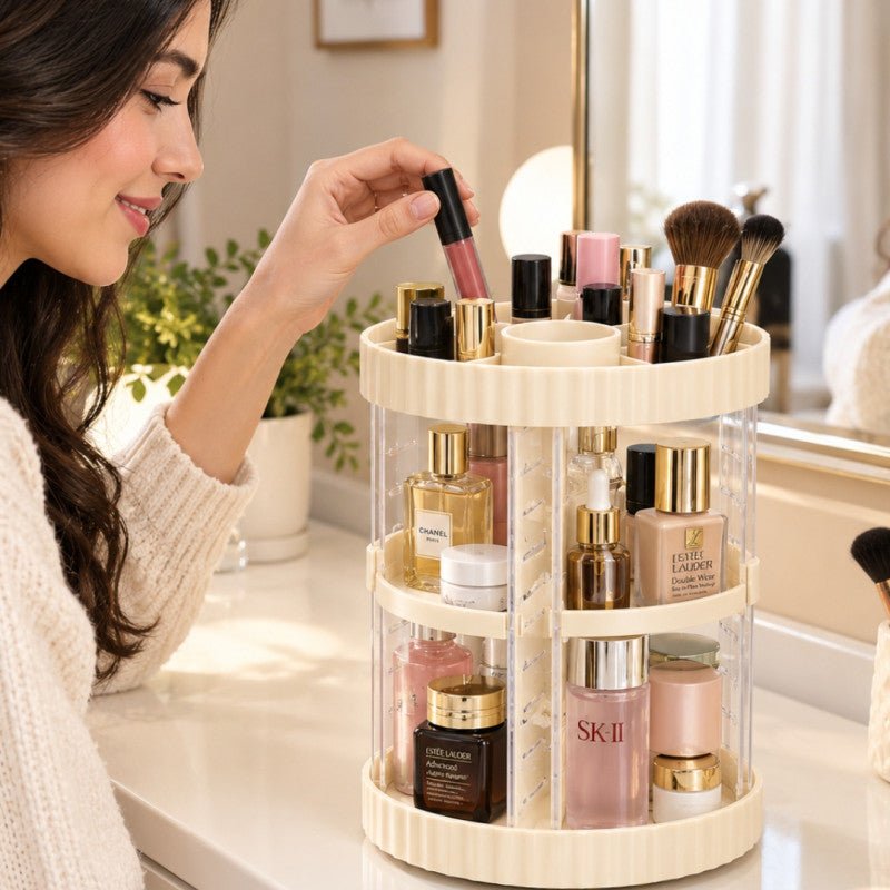 360° Large Rotating Makeup Organizer - Homazing