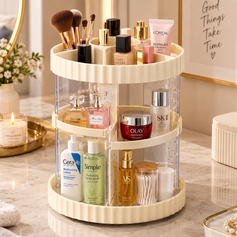 360° Large Rotating Makeup Organizer - Homazing