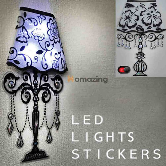 3d Wall Sticker LED Lights Lamp