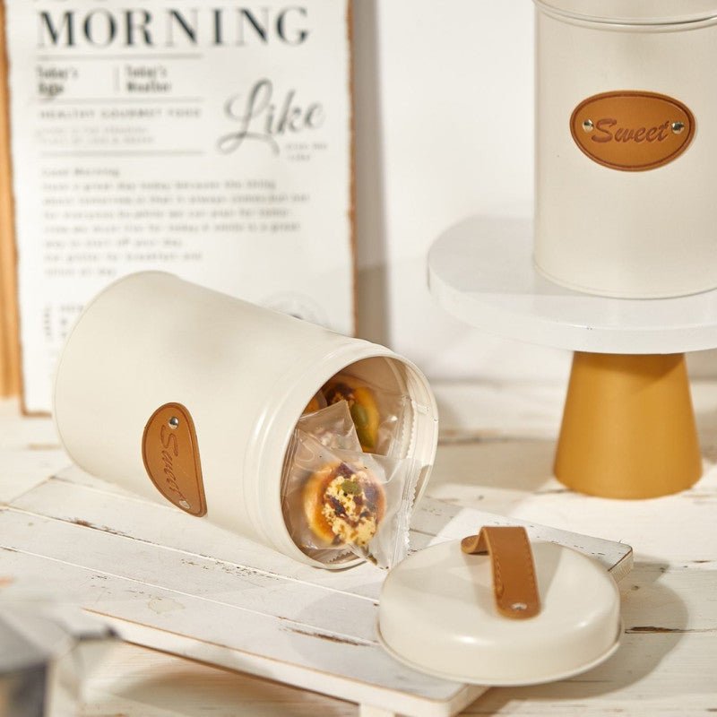 3pcs Metal Coffee Tea Sugar Storage Containers with Bamboo Lids Sealed Kitchen Canisters - Homazing