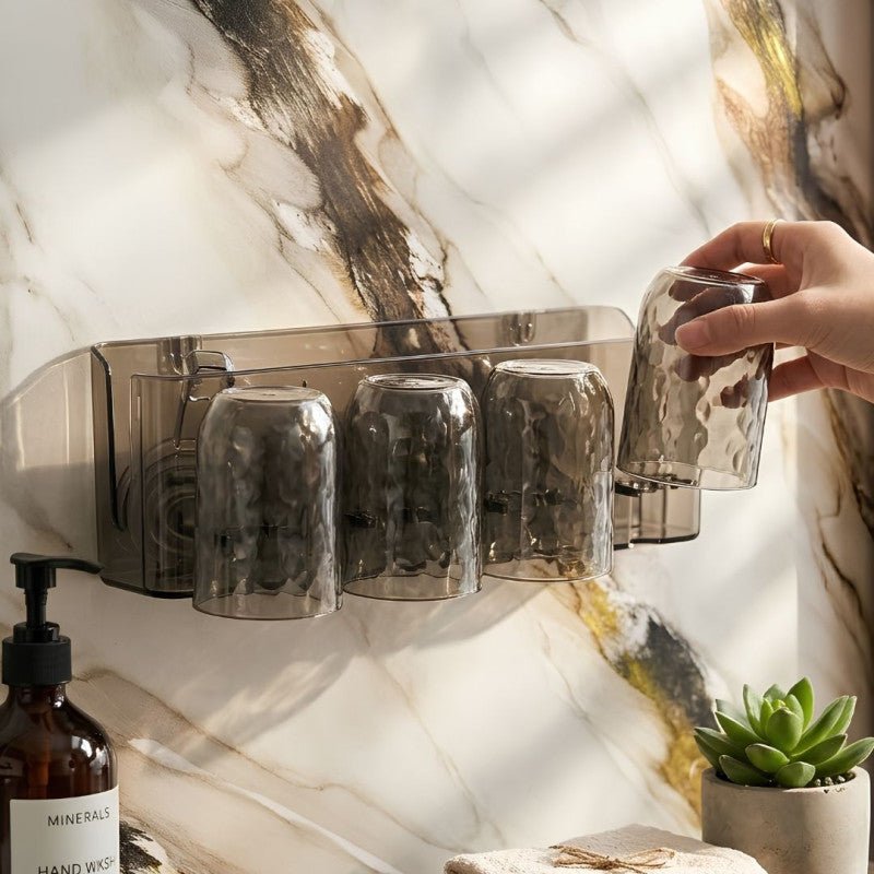 4 in 1 Toothbrush Holder & Tumbler Set Multifunctional Bathroom Organizer - Homazing