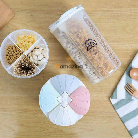 4 Grid Food Cereal Container jar 2500Ml