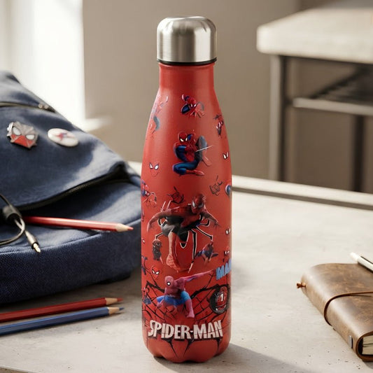 500ml Spider Man Themed Stainless Steel Water Bottle - Homazing