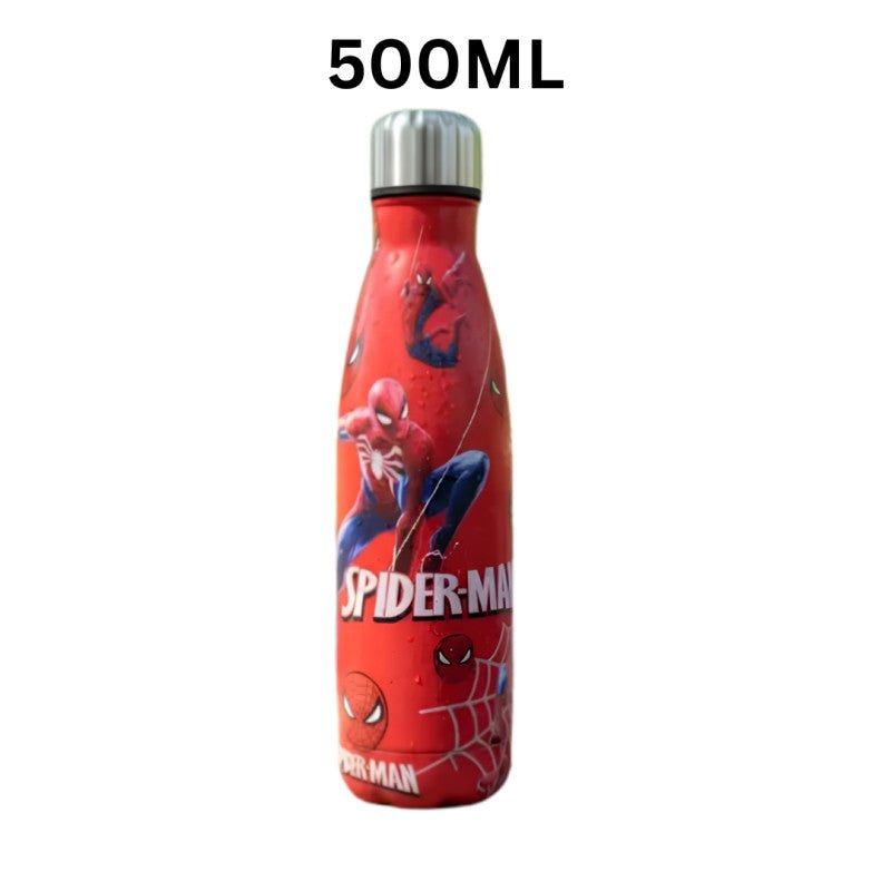 500ml Spider Man Themed Stainless Steel Water Bottle - Homazing
