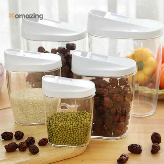 5Pcs Set Food Containers Storage Jar With Lids