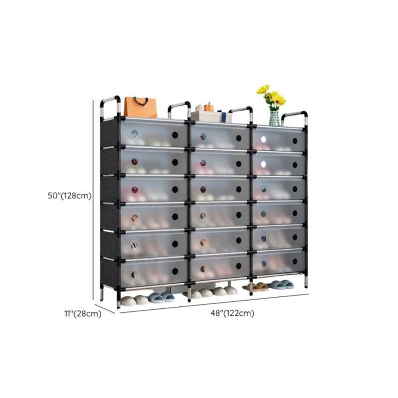 6 Layer Triple Row Shoe Rack - Homazing