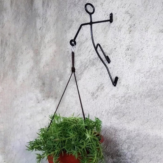 Men Iron Wall Hanging Plant Pot