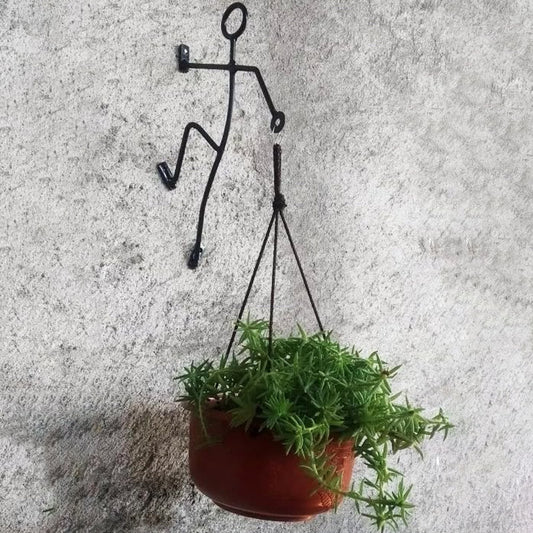 Men Iron Wall Hanging Plant Pot