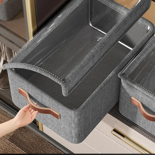 Foldable Clothes Storage Box With Lid