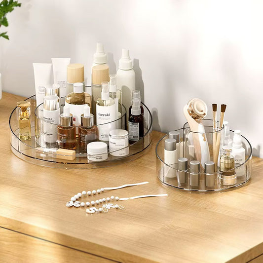 Transparent Rotating Cosmetic Storage Organizer