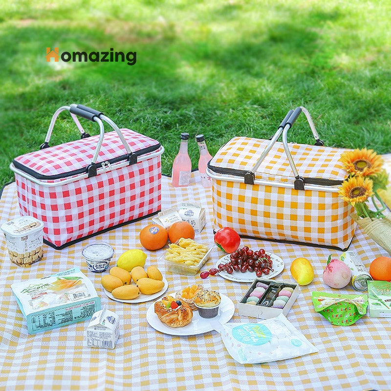 Foldable Insulated Picnic Basket