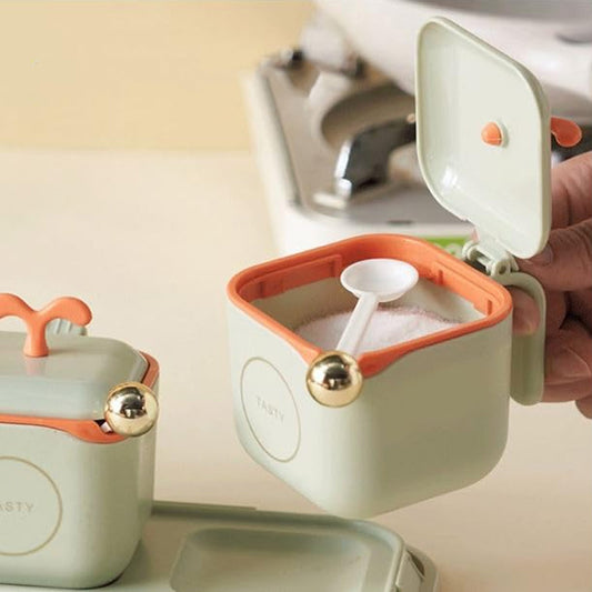Seasoning Spice Boxes Set With Spoons