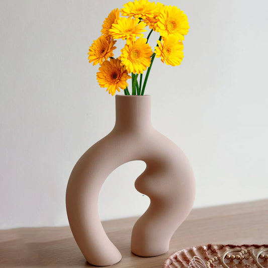 Latte Curves Sculpture Vase