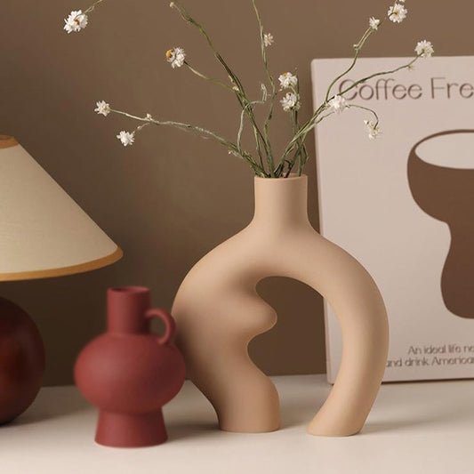 Latte Curves Sculpture Vase