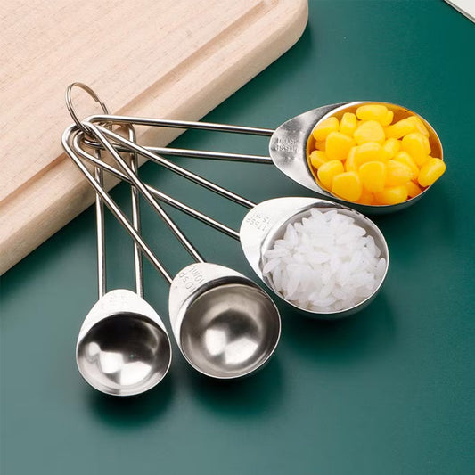 4 Pcs Measuring Spoon Sets Stainless Steel