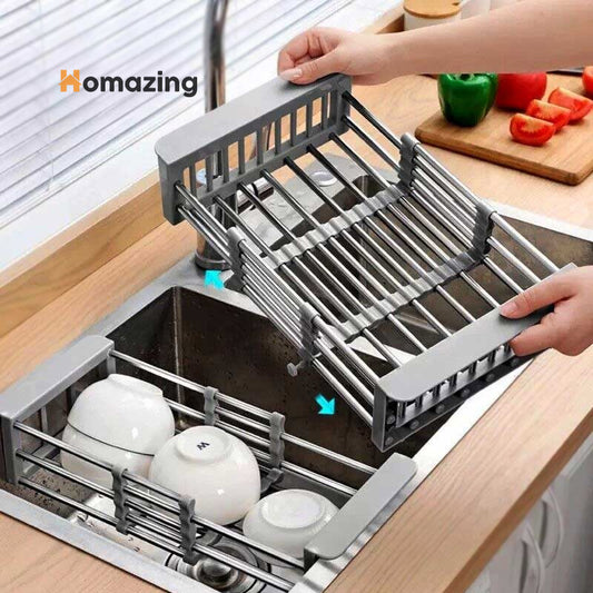 Over The Sink Expandable Drainer Rack