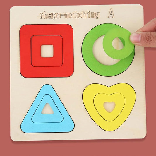 Wooden Shape Matching Puzzle