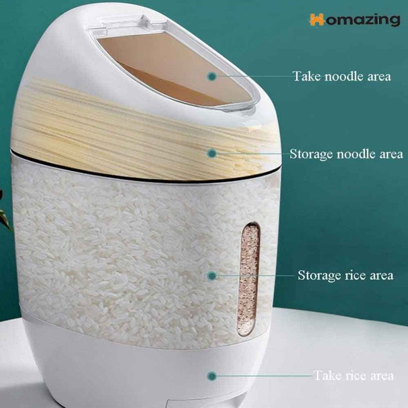 Rice Storage Dispenser - 10 KG Capacity – Homazing