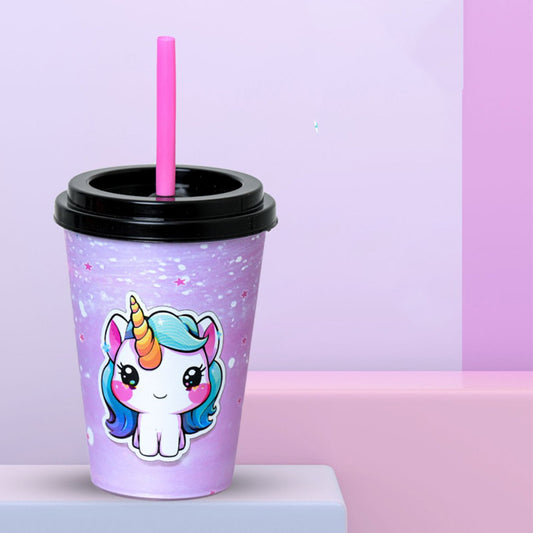 Reusable Drinking Cup With Straw