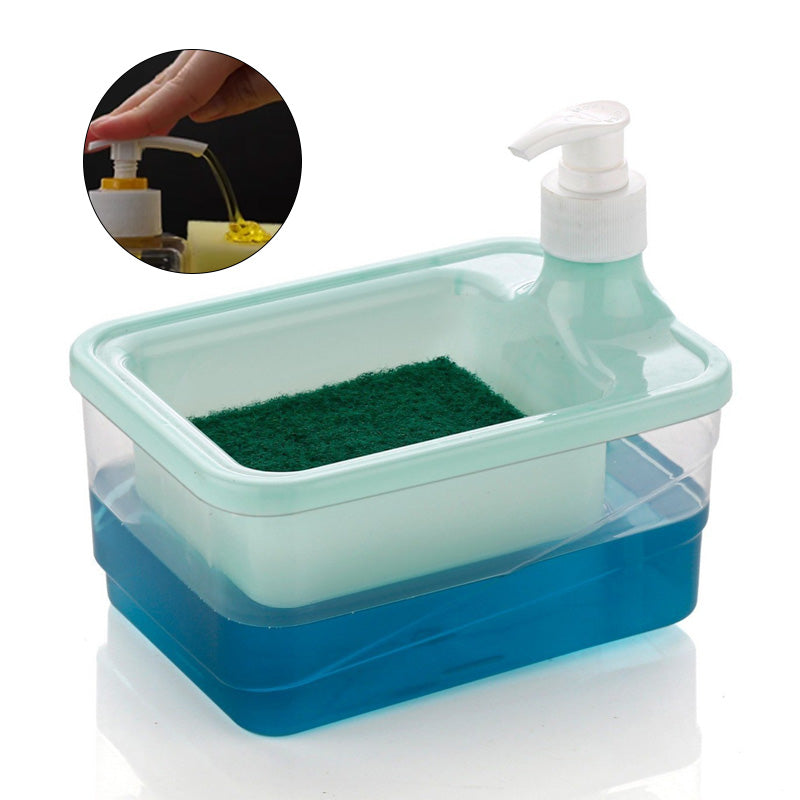 2 in 1 Liquid Soap & Sponge Dispenser – Homazing