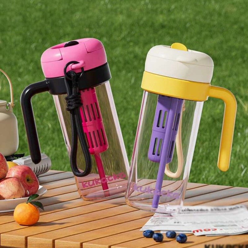 Acrylic Water Bottle 900ML Portable Drinking Bottle - Homazing