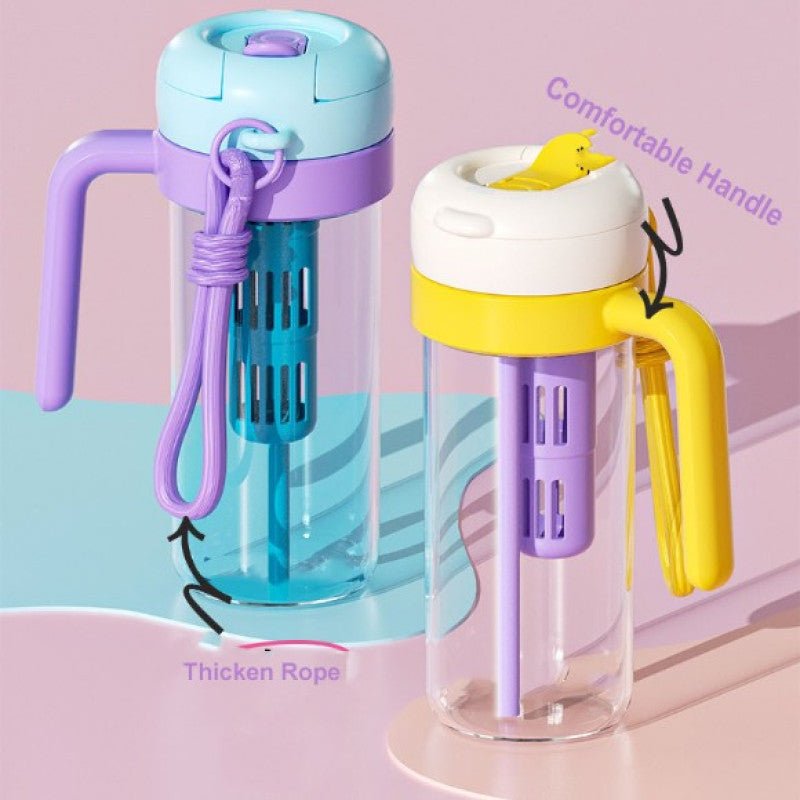 Acrylic Water Bottle 900ML Portable Drinking Bottle - Homazing