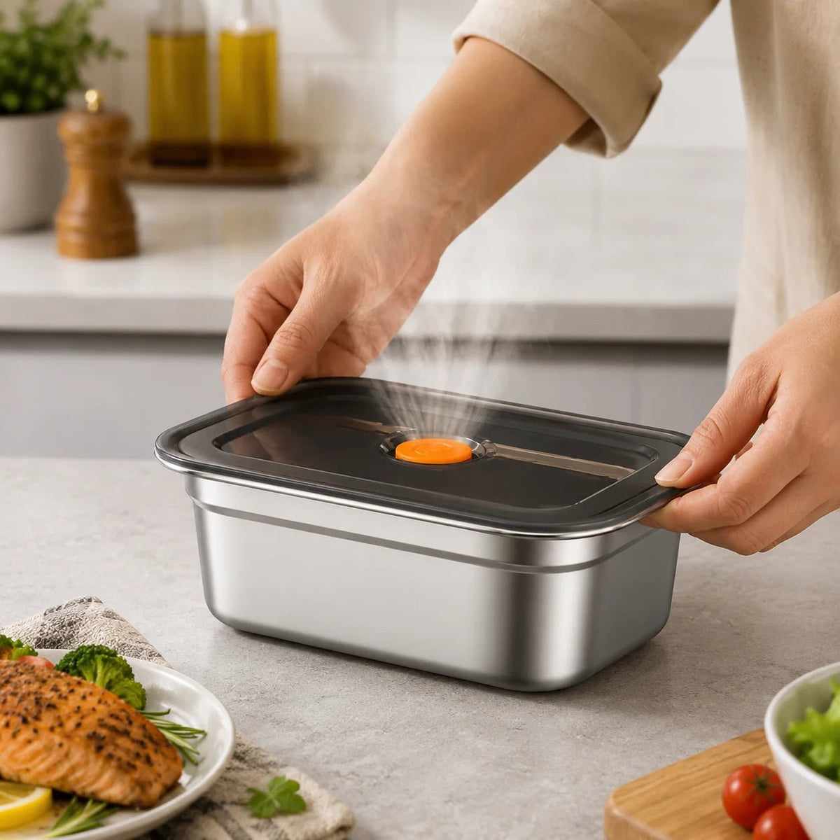 Airtight Lunch and Storage Box for Food Storage and Everyday Use - Homazing
