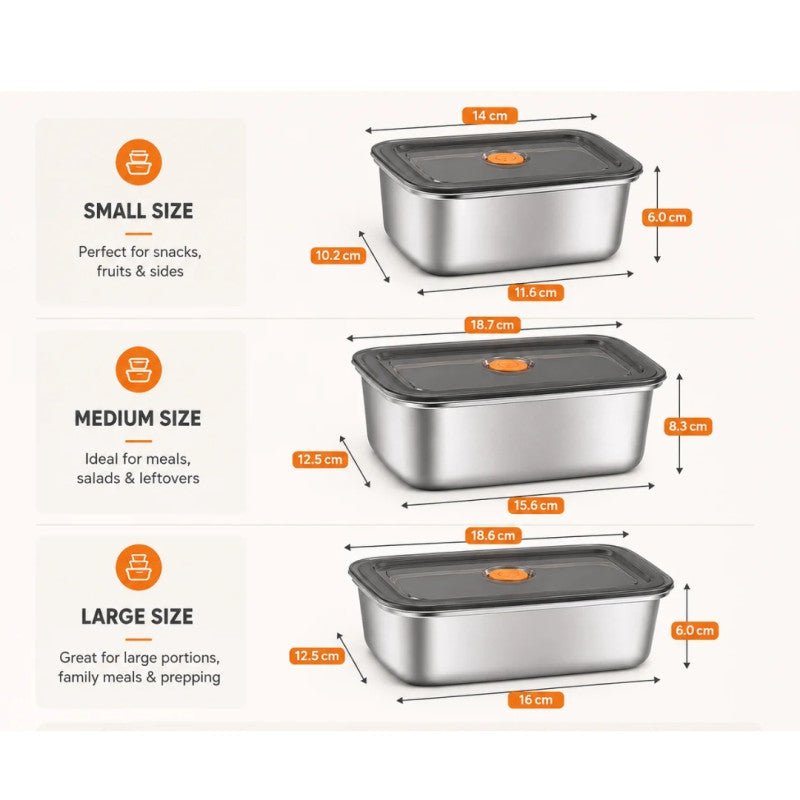 Airtight Lunch and Storage Box for Food Storage and Everyday Use - Homazing