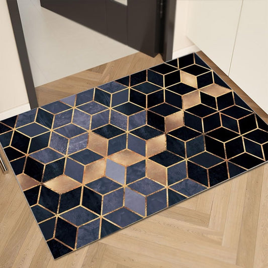 Floor Mat Absorbent Non-Slip Geometric Pattern