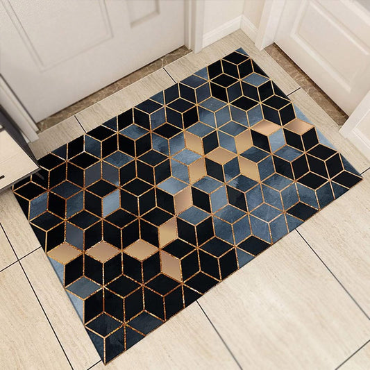 Floor Mat Absorbent Non-Slip Geometric Pattern
