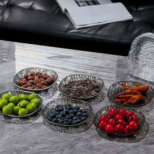 8 Pcs Transparent Spit Bone Dish