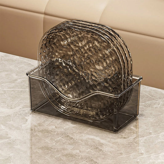 8 Pcs Transparent Spit Bone Dish