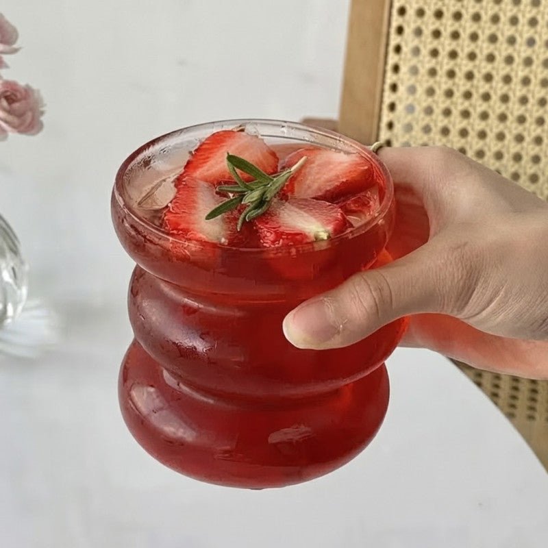 Borosilicate Glass Irregular Cup With Handle 430ml - Homazing