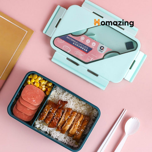 Lunch Box 2 Compartment With Spoon