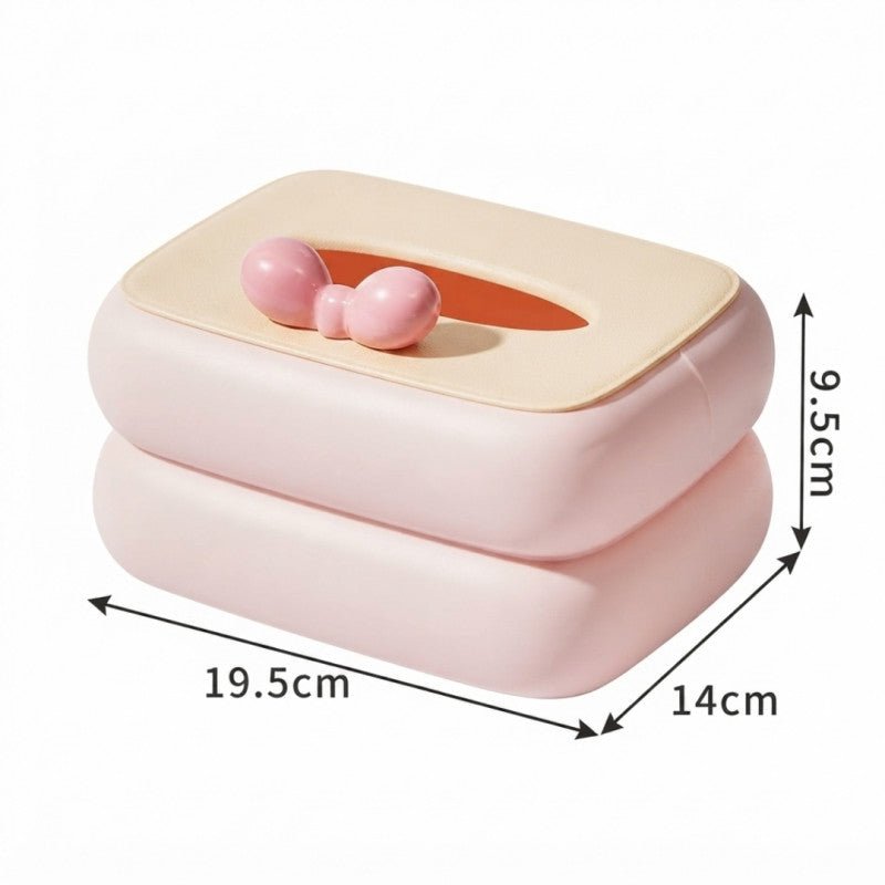 Bubbly Cute Bow Tissue Box Holder - Homazing