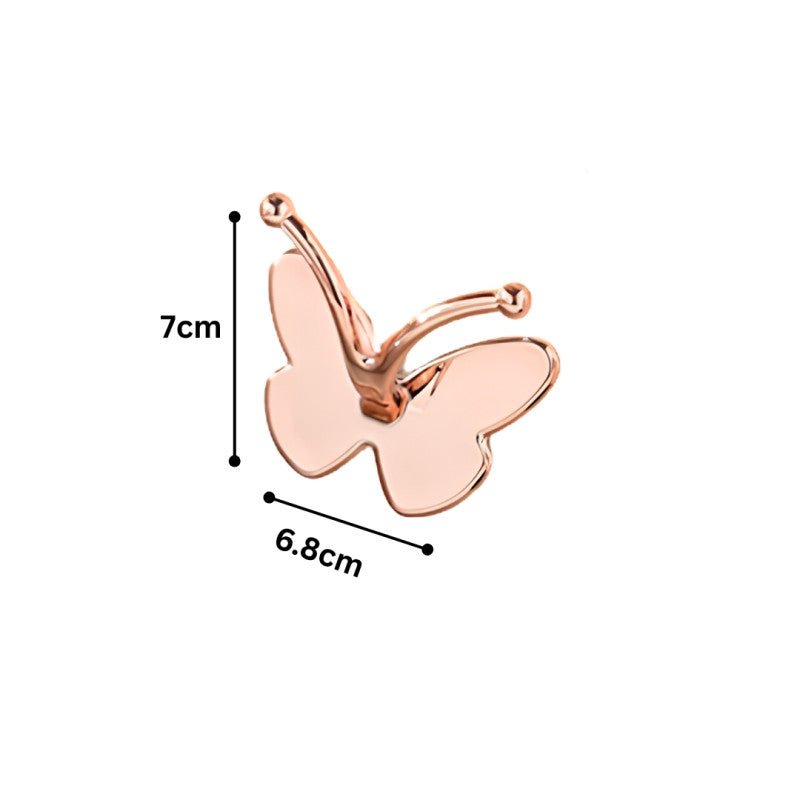 Butterfly Adhesive Wall Hooks for Home Decor Pack Of 2 - Homazing