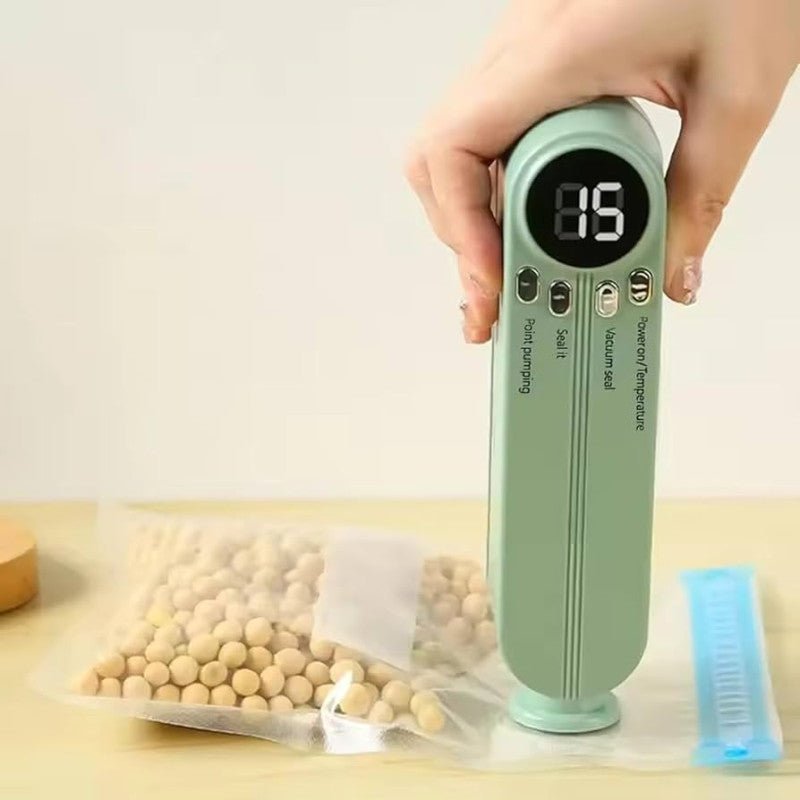 Cordless Mini Vacuum Sealer – Rechargeable Handheld Food Bag Sealer - Homazing