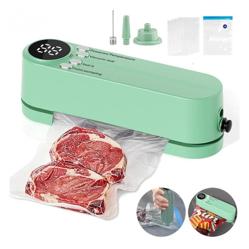 Cordless Mini Vacuum Sealer – Rechargeable Handheld Food Bag Sealer - Homazing