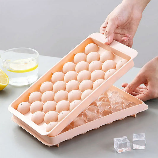 Round Ice Tray With Lid-Large