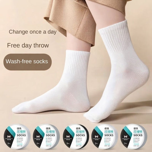 Disposable Travel Cotton Socks Pair Portable - Homazing