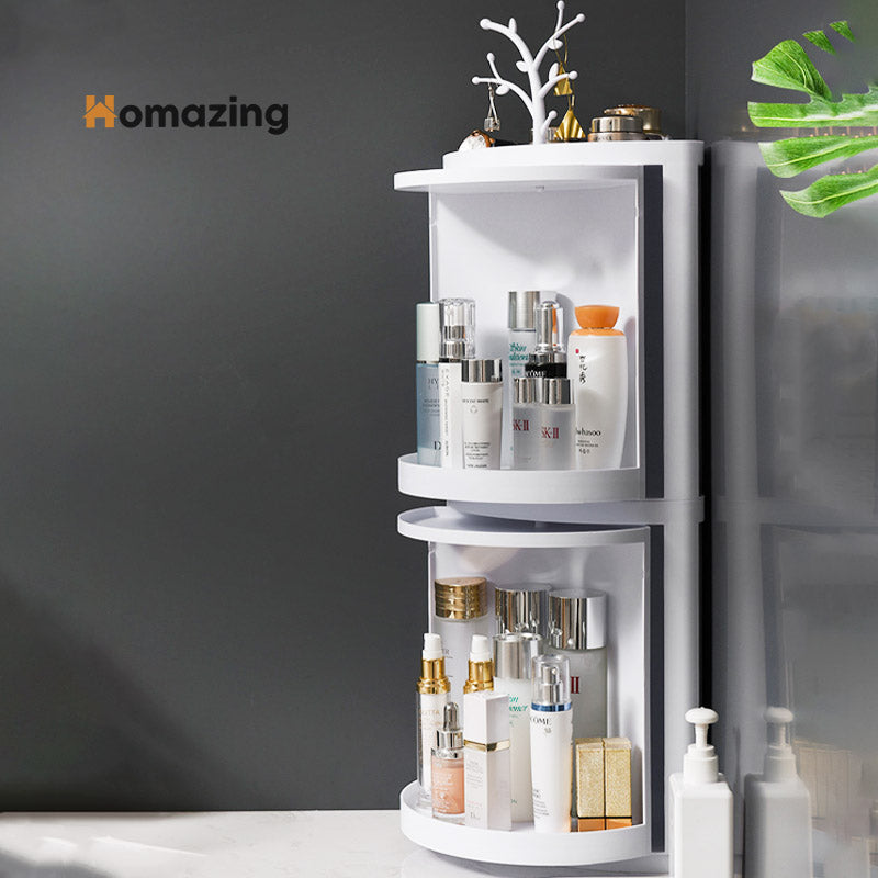 Rotatable Corner Bathroom Organizer – Homazing