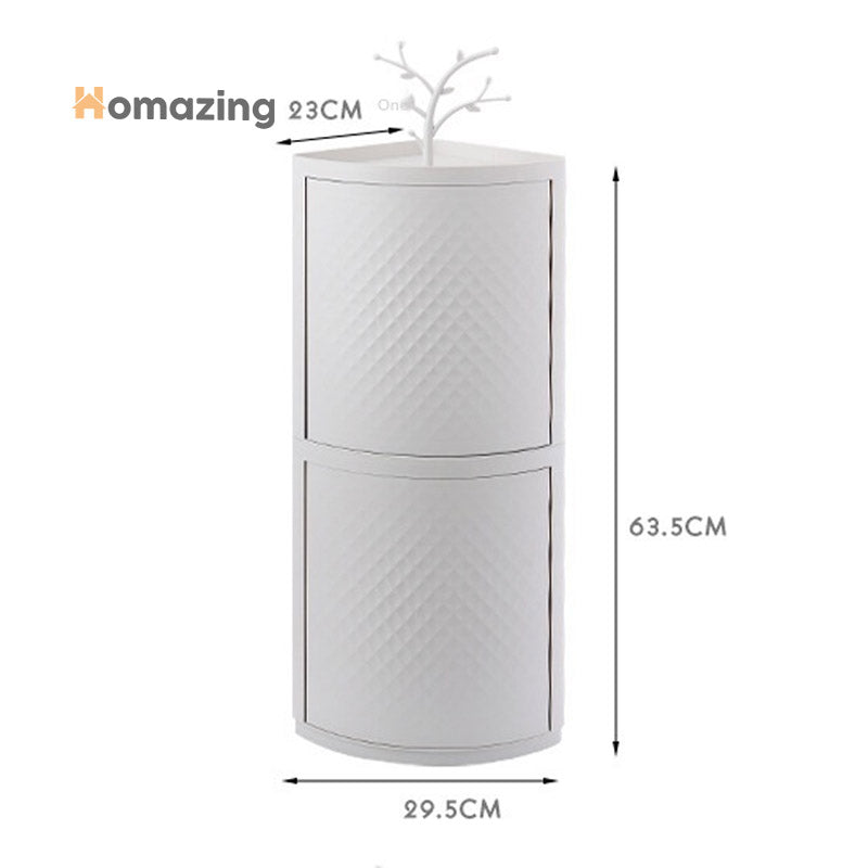 Rotatable Corner Bathroom Organizer – Homazing