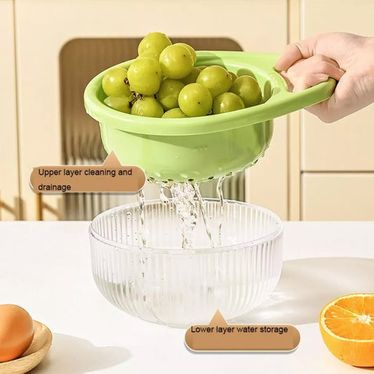 Colander Double Layer Drain Basket