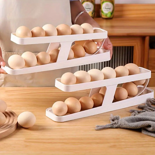 2 Tier Egg Dispenser Refrigerator