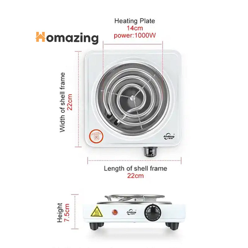 Portable Electric Cooking Stove Single Burner Homazing