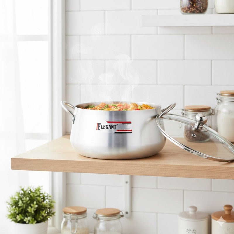 Elegant Belly Pot Glass Lid - Homazing